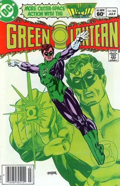Green Lantern, Vol. 2 #166 Newsstand Edition comic book cover, 1983