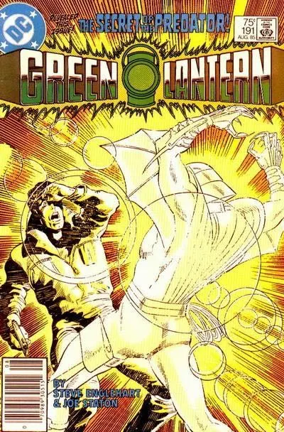 Green Lantern, Vol. 2 #191 Newsstand Edition comic book cover, 1985