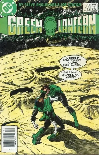 Green Lantern, Vol. 2 #193 Newsstand Edition comic book cover, 1985