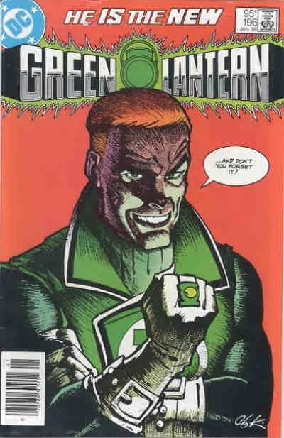 Green Lantern, Vol. 2 #196 Newsstand Edition comic book cover, 1986