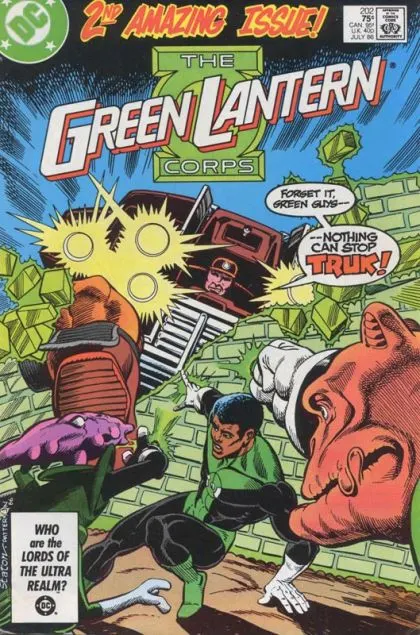 Green Lantern, Vol. 2 #202 Direct Edition comic book cover, 1986