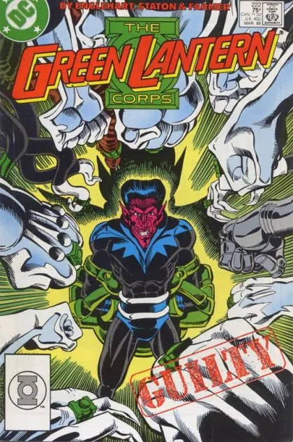 Green Lantern, Vol. 2 #222 Direct Edition comic book cover, 1988
