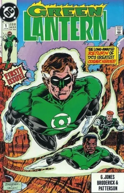 Green Lantern, Vol. 3 #1 Direct Edition comic book cover, 1990