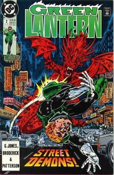 Green Lantern, Vol. 3 #2 Direct Edition comic book cover, 1990