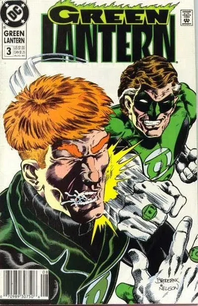 Green Lantern, Vol. 3 #3 Newsstand Edition comic book cover, 1990