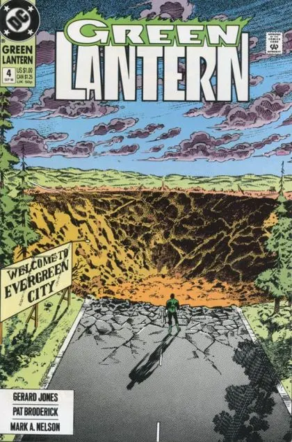 Green Lantern, Vol. 3 #4 Direct Edition comic book cover, 1990