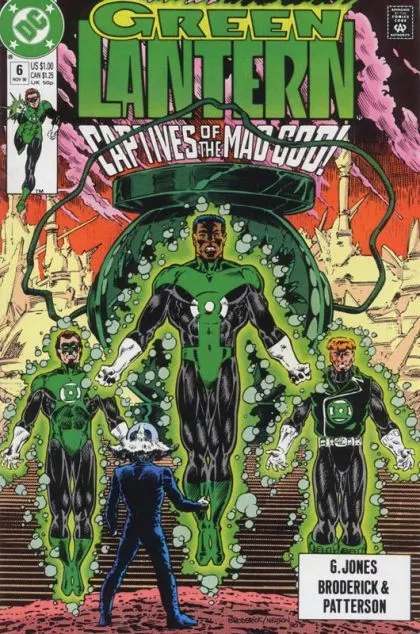 Green Lantern, Vol. 3 #6 Direct Edition comic book cover, 1990