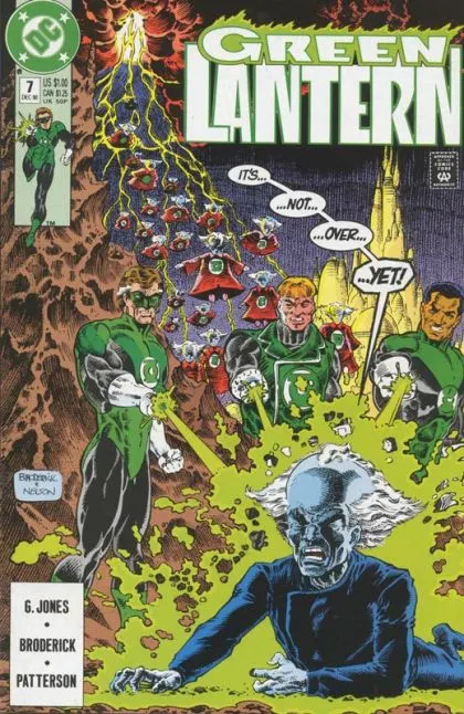Green Lantern, Vol. 3 #7 Direct Edition comic book cover, 1990