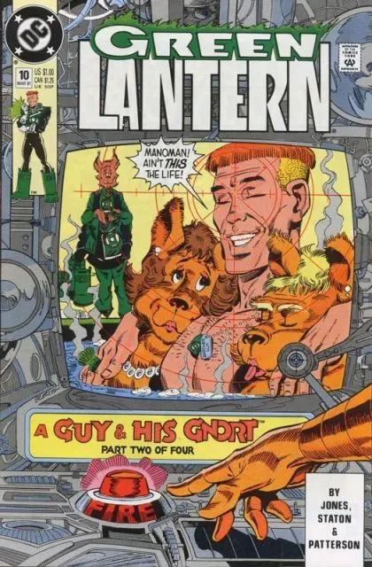 Green Lantern, Vol. 3 #10 Direct Edition comic book cover, 1991