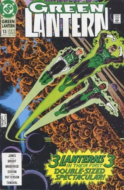 Green Lantern, Vol. 3 #13 Direct Edition comic book cover, 1991