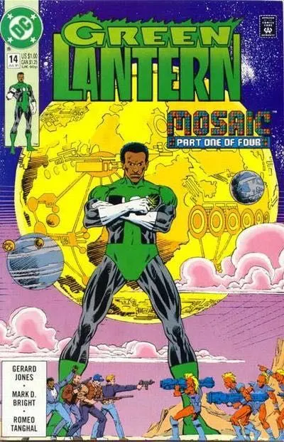 Green Lantern, Vol. 3 #14 Direct Edition comic book cover, 1991