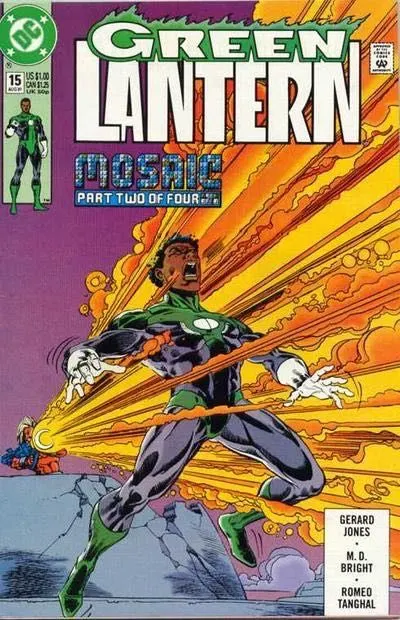 Green Lantern, Vol. 3 #15 Direct Edition comic book cover, 1991