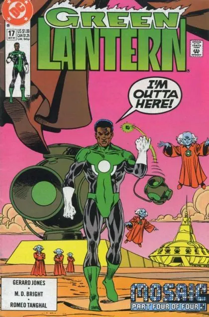 Green Lantern, Vol. 3 #17 Direct Edition comic book cover, 1991