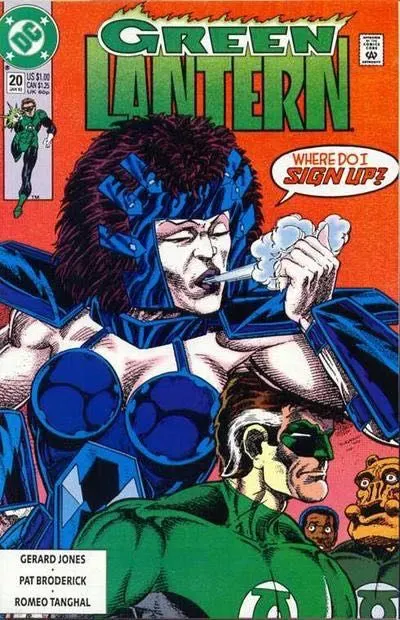 Green Lantern, Vol. 3 #20 Direct Edition comic book cover, 1992
