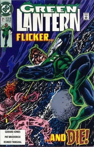 Green Lantern, Vol. 3 #21 Direct Edition comic book cover, 1992