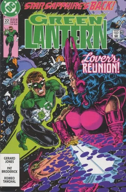 Green Lantern, Vol. 3 #22 Direct Edition comic book cover, 1992