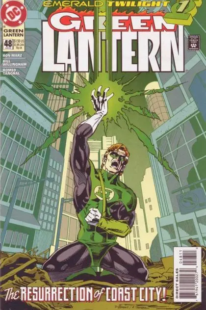 Green Lantern, Vol. 3 #48 Direct Edition comic book cover, 1994