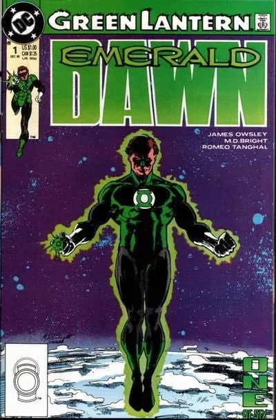 Green Lantern: Emerald Dawn #1 Direct Edition comic book cover, 1989