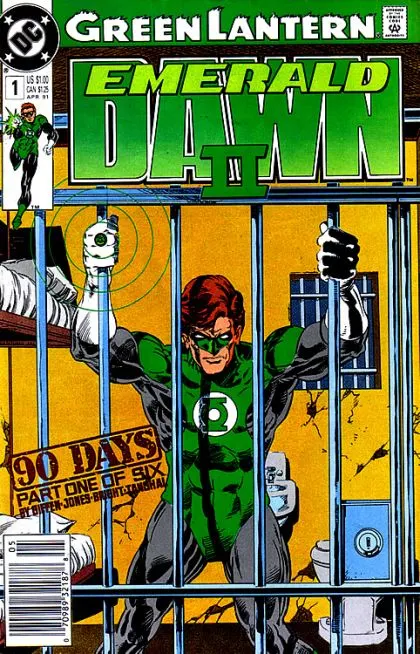 Green Lantern: Emerald Dawn II #1 Newsstand Edition comic book cover, 1991