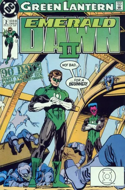 Green Lantern: Emerald Dawn II #2 Direct Edition comic book cover, 1991