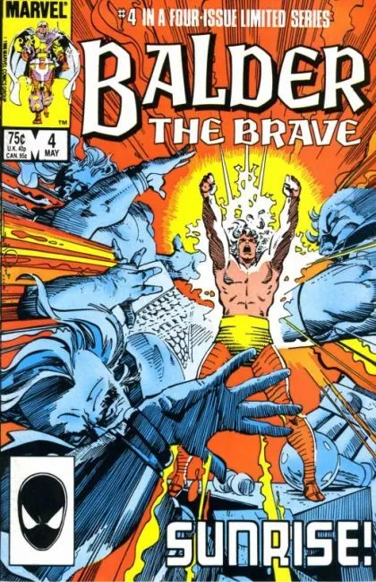 Balder The Brave #4 Direct Edition comic book cover, 1986