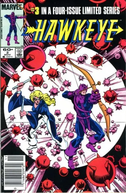 Hawkeye, Vol. 1 #3 Newsstand Edition comic book cover, 1983