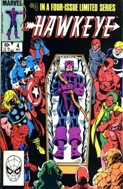 Hawkeye, Vol. 1 #4 Direct Edition comic book cover, 1983