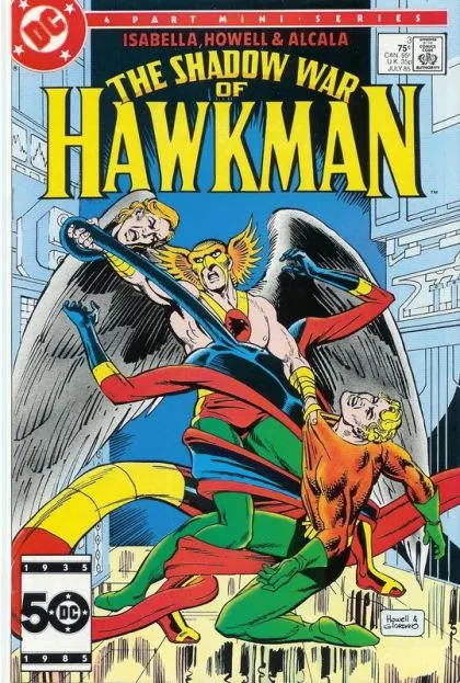 The Shadow War of Hawkman #3 Direct Edition comic book cover, 1985