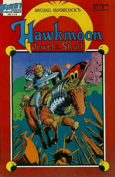 Hawkmoon: Jewel in the Skull #1 comic book cover, 1986