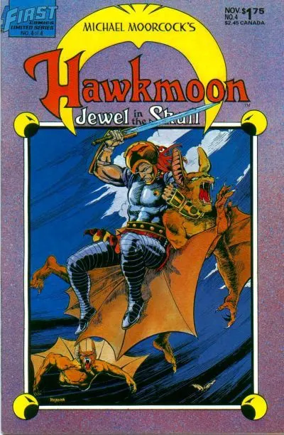 Hawkmoon: Jewel in the Skull #4 comic book cover, 1986