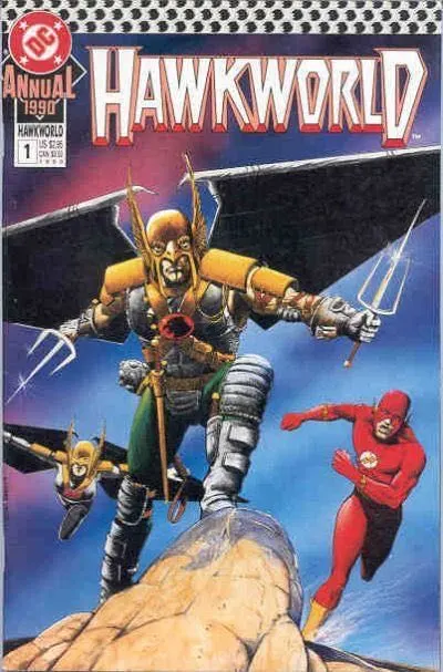 Hawkworld, Vol. 2 Annual #1 comic book cover, 1990