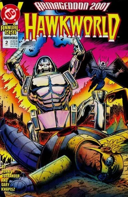 Hawkworld, Vol. 2 Annual #2 comic book cover, 1991