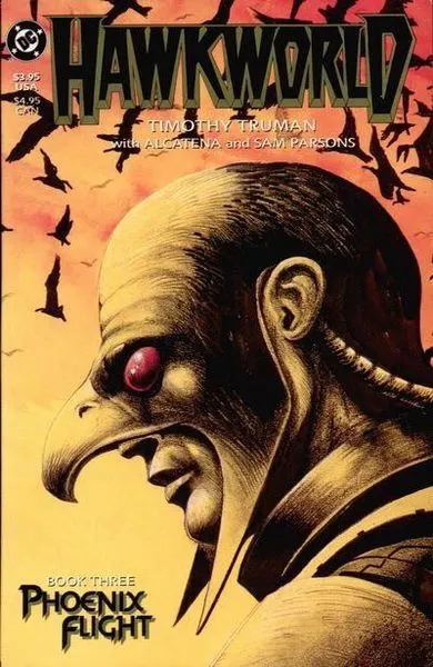 Hawkworld, Vol. 1 #3 comic book cover, 1989