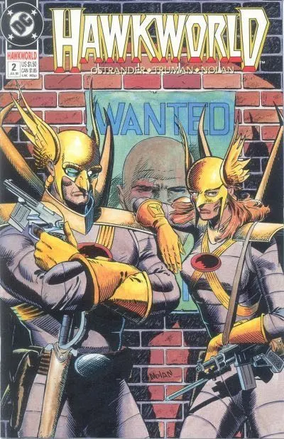 Hawkworld, Vol. 2 #2 comic book cover, 1990