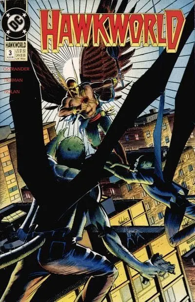 Hawkworld, Vol. 2 #3 comic book cover, 1990