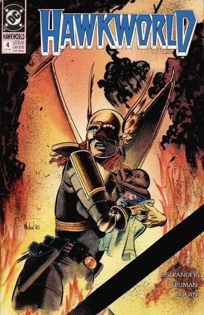 Hawkworld, Vol. 2 #4 comic book cover, 1990