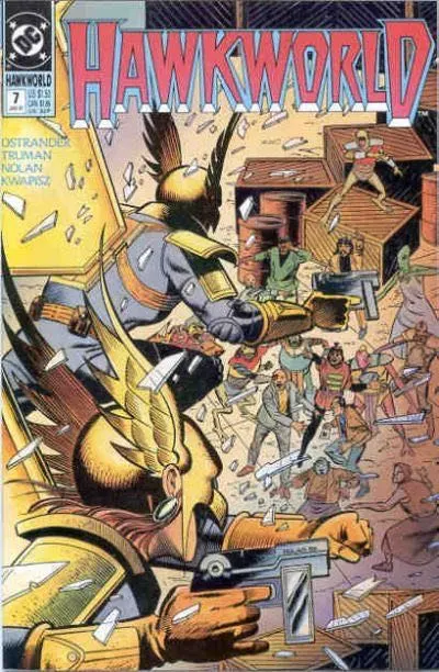 Hawkworld, Vol. 2 #7 comic book cover, 1991