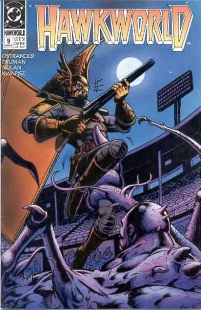 Hawkworld, Vol. 2 #9 comic book cover, 1991