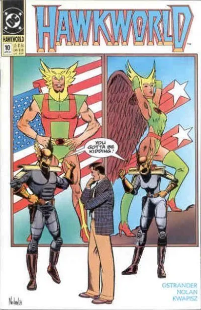 Hawkworld, Vol. 2 #10 comic book cover, 1991
