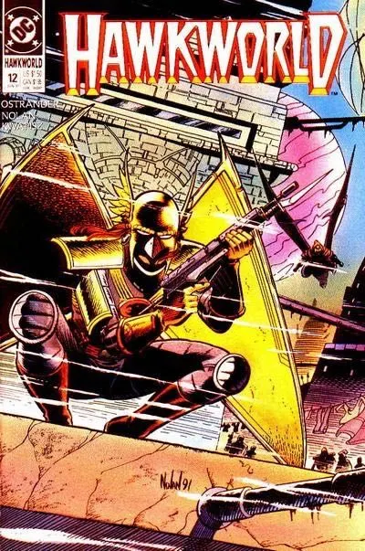 Hawkworld, Vol. 2 #12 comic book cover, 1991