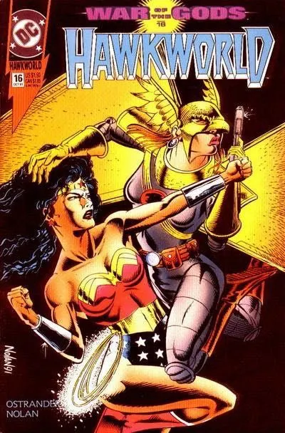 Hawkworld, Vol. 2 #16 comic book cover, 1991