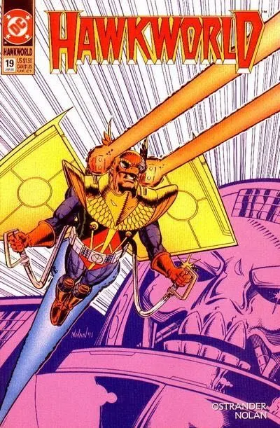 Hawkworld, Vol. 2 #19 comic book cover, 1992