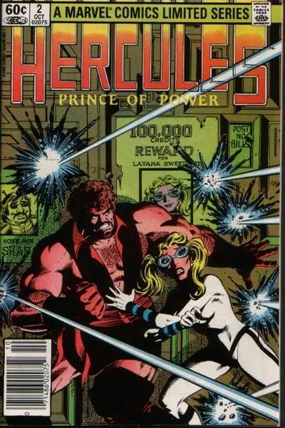 Hercules, Vol. 1 #2 Newsstand Edition comic book cover, 1982