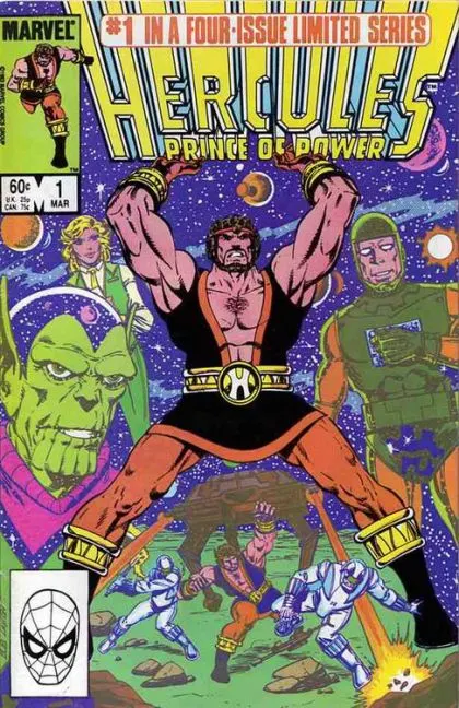 Hercules, Vol. 2 #1 Direct Edition comic book cover, 1984