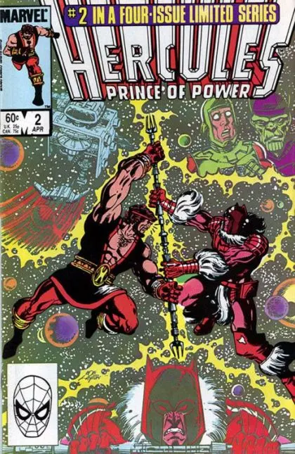 Hercules, Vol. 2 #2 Direct Edition comic book cover, 1984