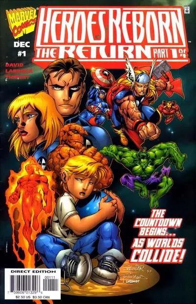 Heroes Reborn: The Return #1 Direct Edition comic book cover, 1997