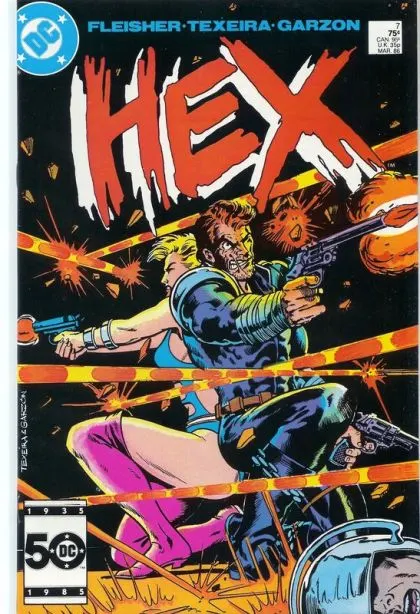 Hex #7 Direct Edition comic book cover, 1986