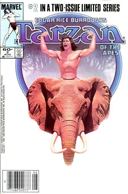 Tarzan of the Apes #2 comic book cover, 1984