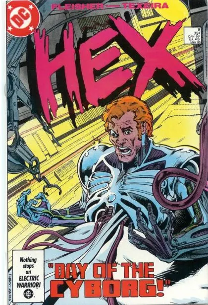 Hex #9 Direct Edition comic book cover, 1986