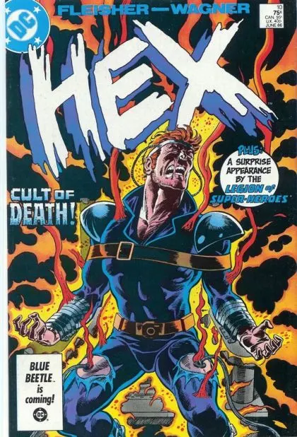 Hex #10 Direct Edition comic book cover, 1986